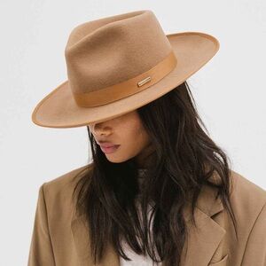 GIGI PIP Monroe Brown Rancher Fedora Women’s 100% Wool Hat